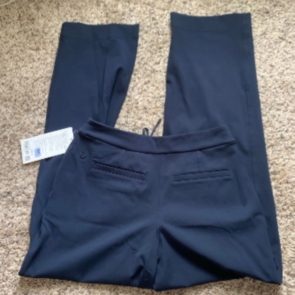 NWT Lululemon Straight-Leg Mid-Rise Luxtreme Pant Navy Blue - Picture 3 of 11